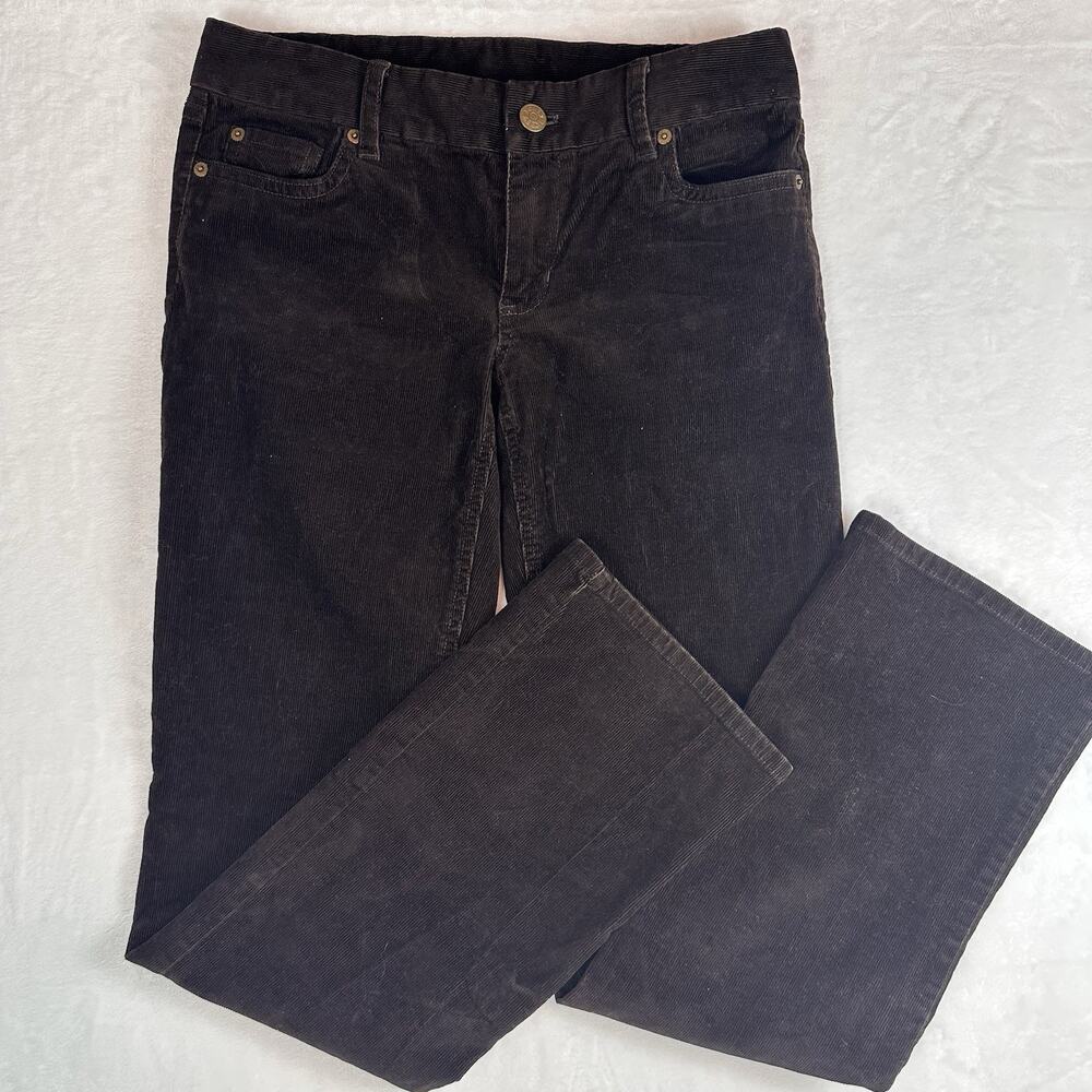 J Crew Corduroy Pants Sz 4 Favorite Fit Bootcut Stretch Brown Low Rise Gorpcore